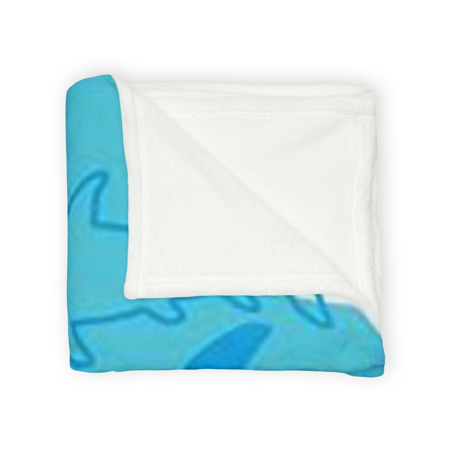 Ocean-Inspired Shark Pattern Soft Polyester Blanket