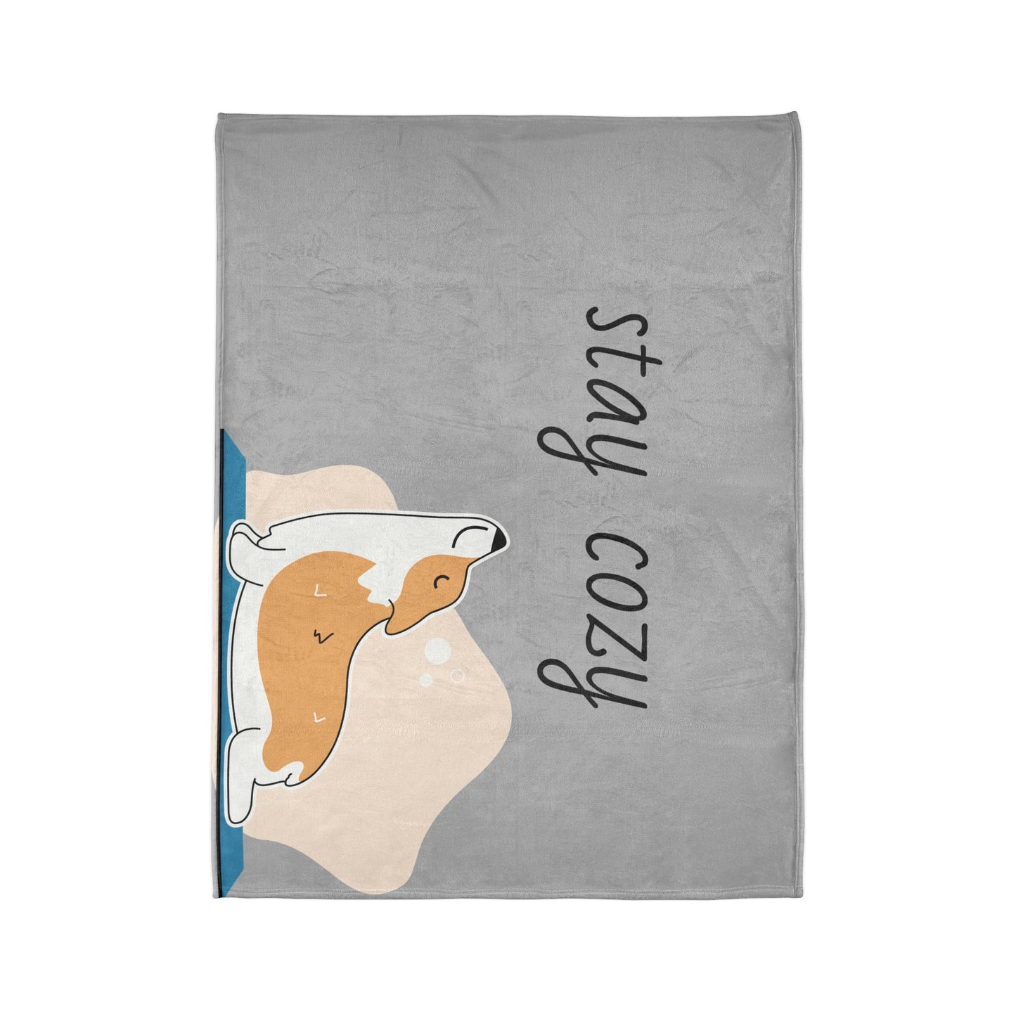 Cozy Corgi Soft Polyester Blanket - Perfect for Relaxation and Home Decor