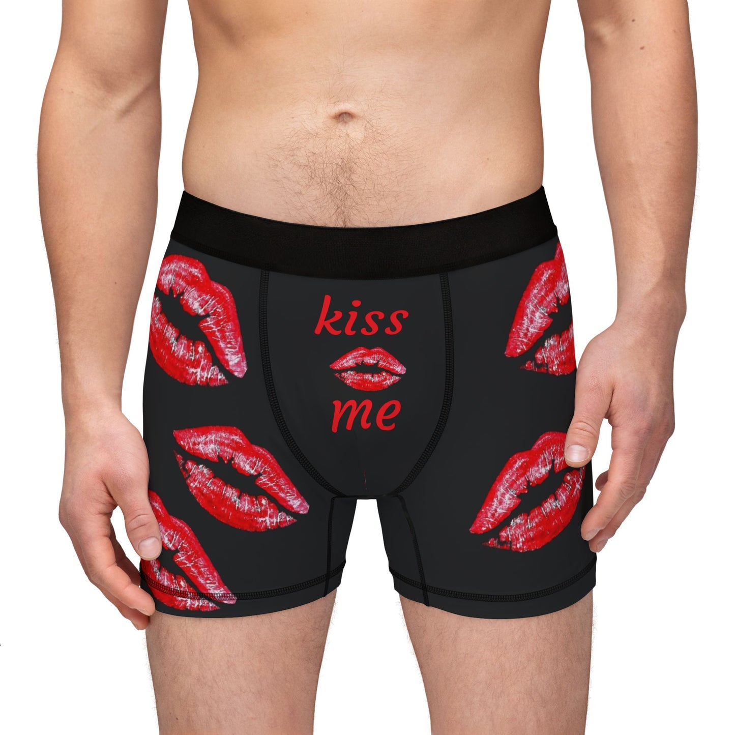 Kiss Me Men's Boxers - Fun Valentine's Day Gift for Him