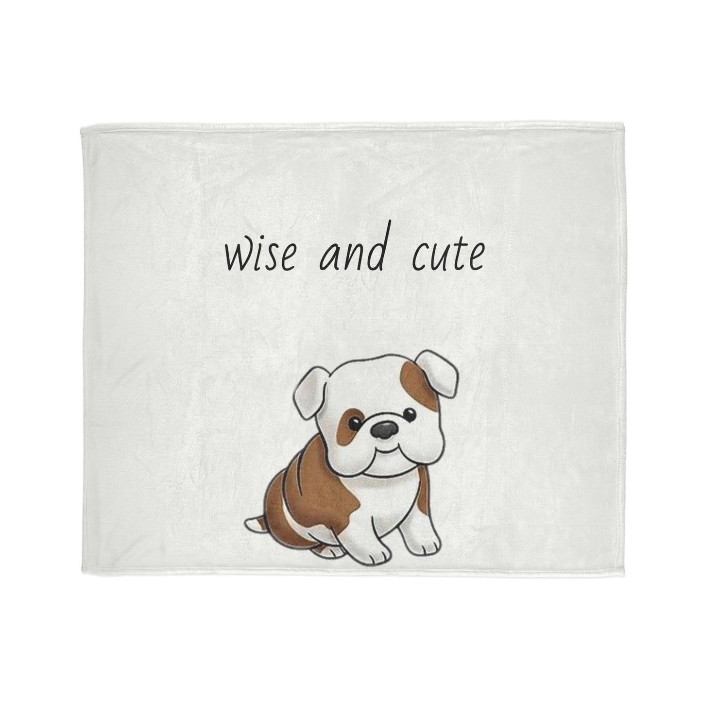 Wise and Cute Dog Soft Polyester Blanket - Cozy Pet-Themed Throw for Dog Lovers