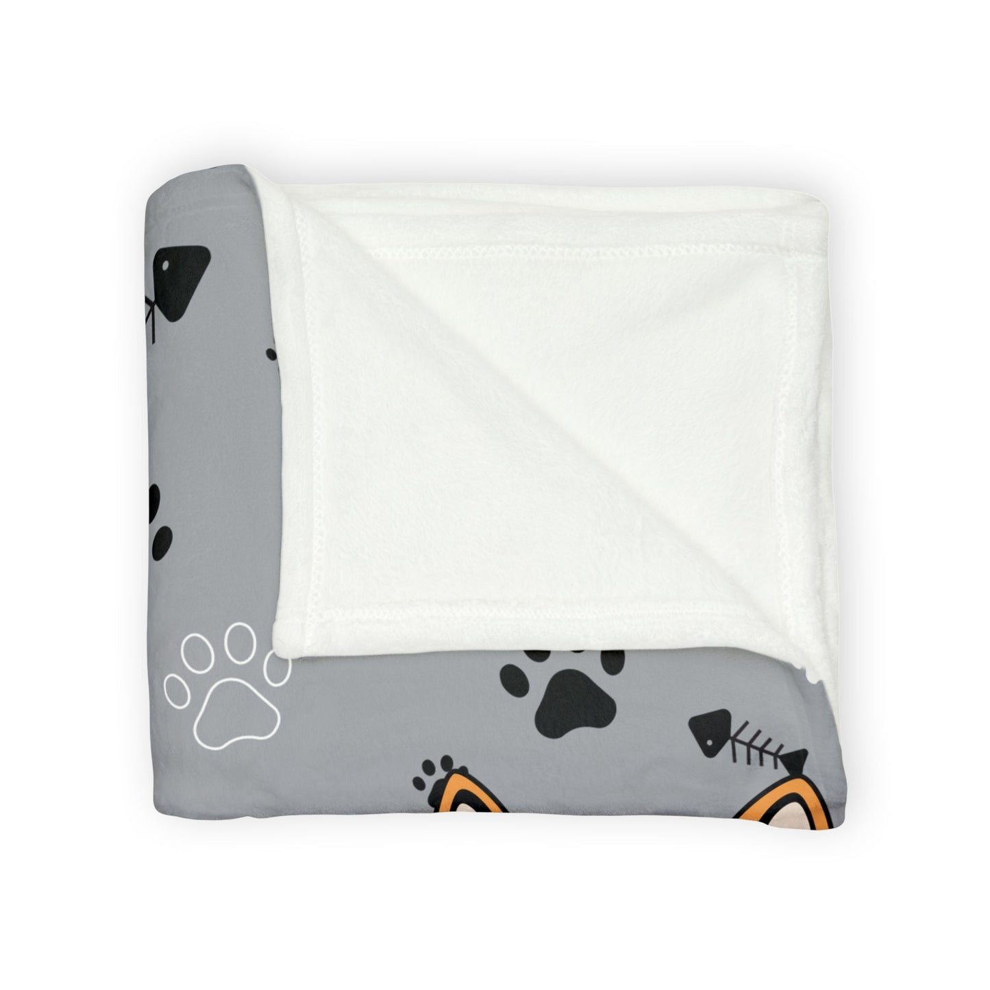 Cozy Cat Blanket - Cute Soft Polyester Throw for Animal Lovers