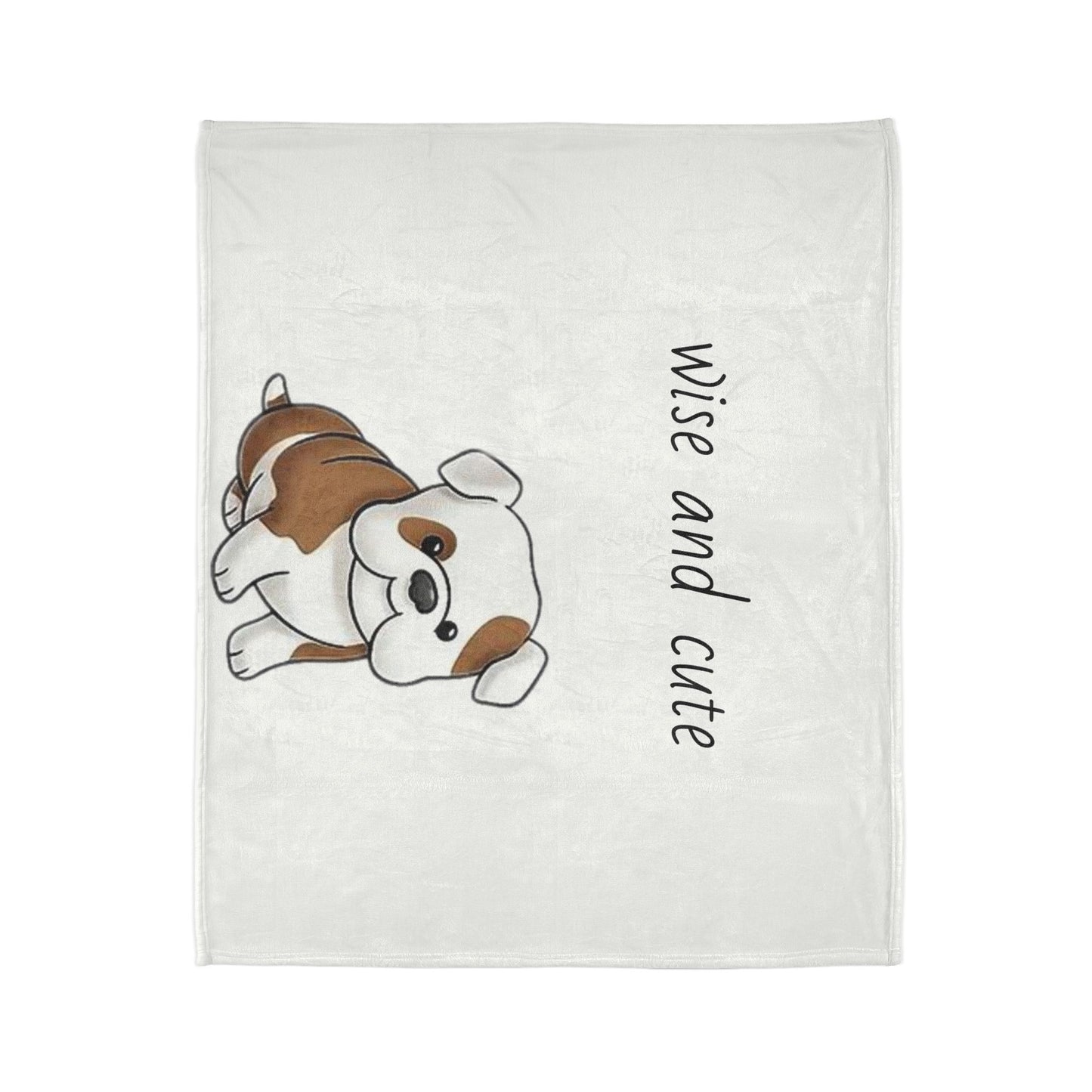 Wise and Cute Dog Soft Polyester Blanket - Cozy Pet-Themed Throw for Dog Lovers