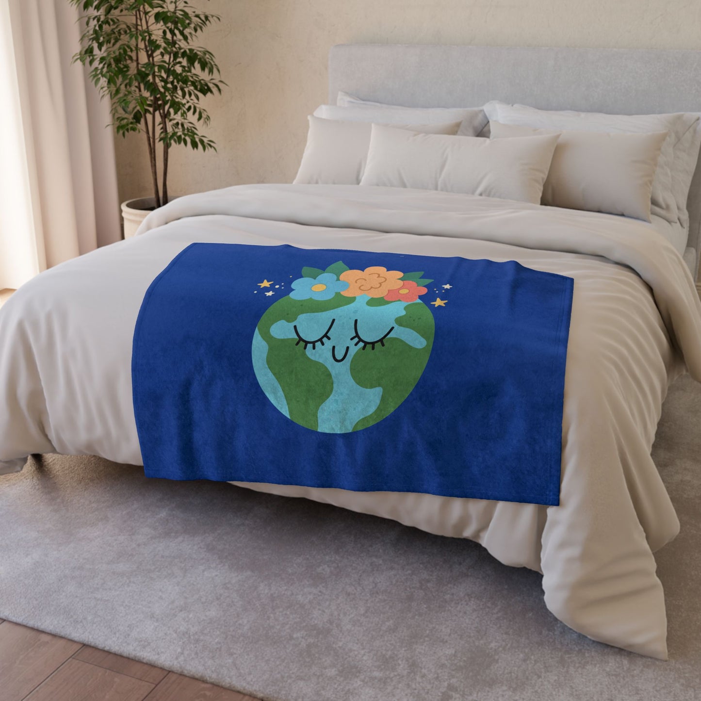 Eco-Friendly Earth Blanket - Cozy & Colorful Throw for Nature Lovers