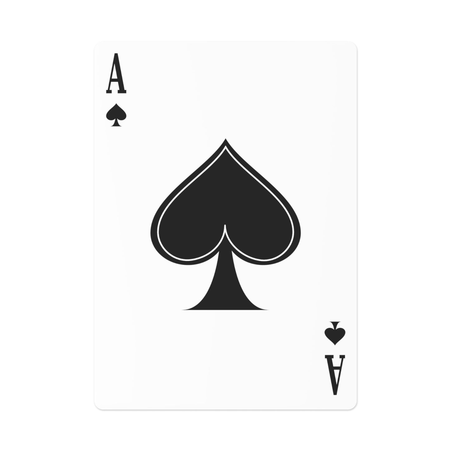 Custom Poker Cards - Linked Design with Ace of Spades - Perfect for Game Nights and Tournaments