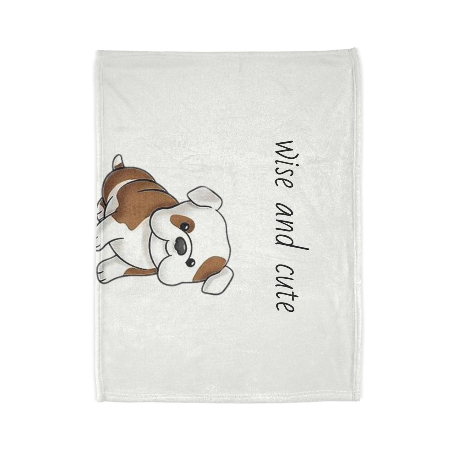 Wise and Cute Dog Soft Polyester Blanket - Cozy Pet-Themed Throw for Dog Lovers