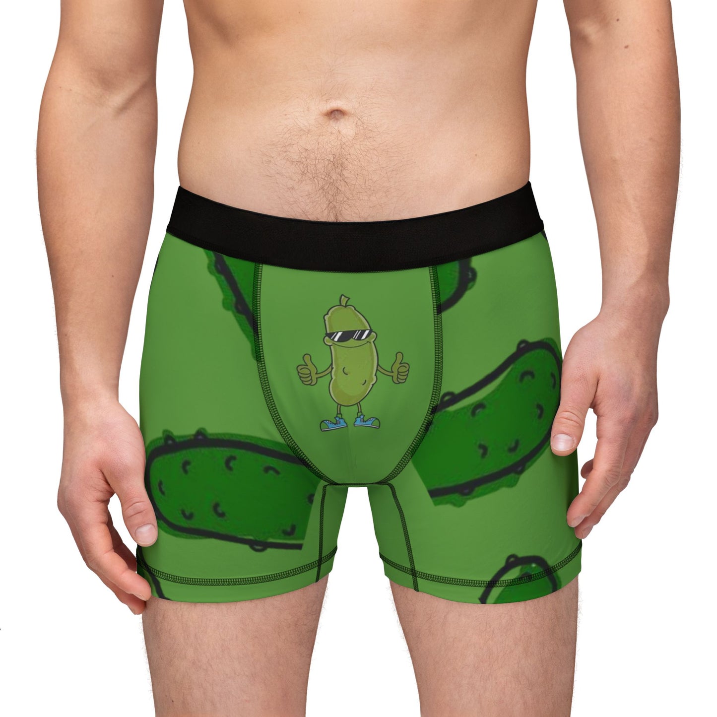 Funny Pickle Print Men's Boxers - Comfortable & Fun Loungewear