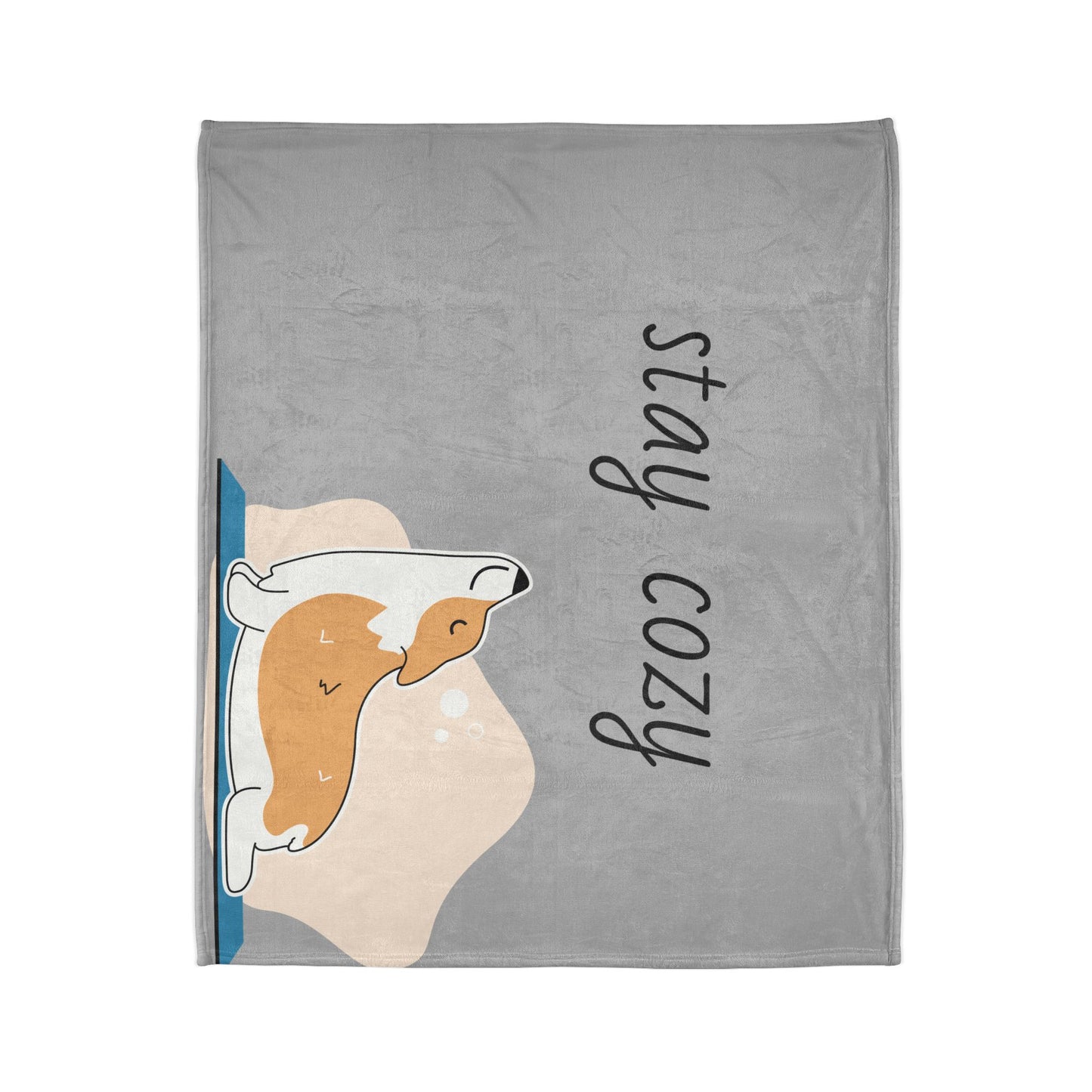 Cozy Corgi Soft Polyester Blanket - Perfect for Relaxation and Home Decor