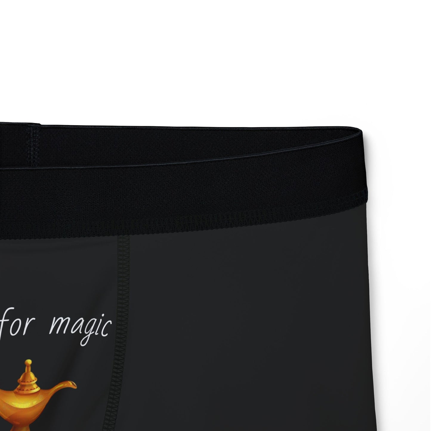 Fun Men's Boxers - 'Rub for Magic' Design for Playful Vibes