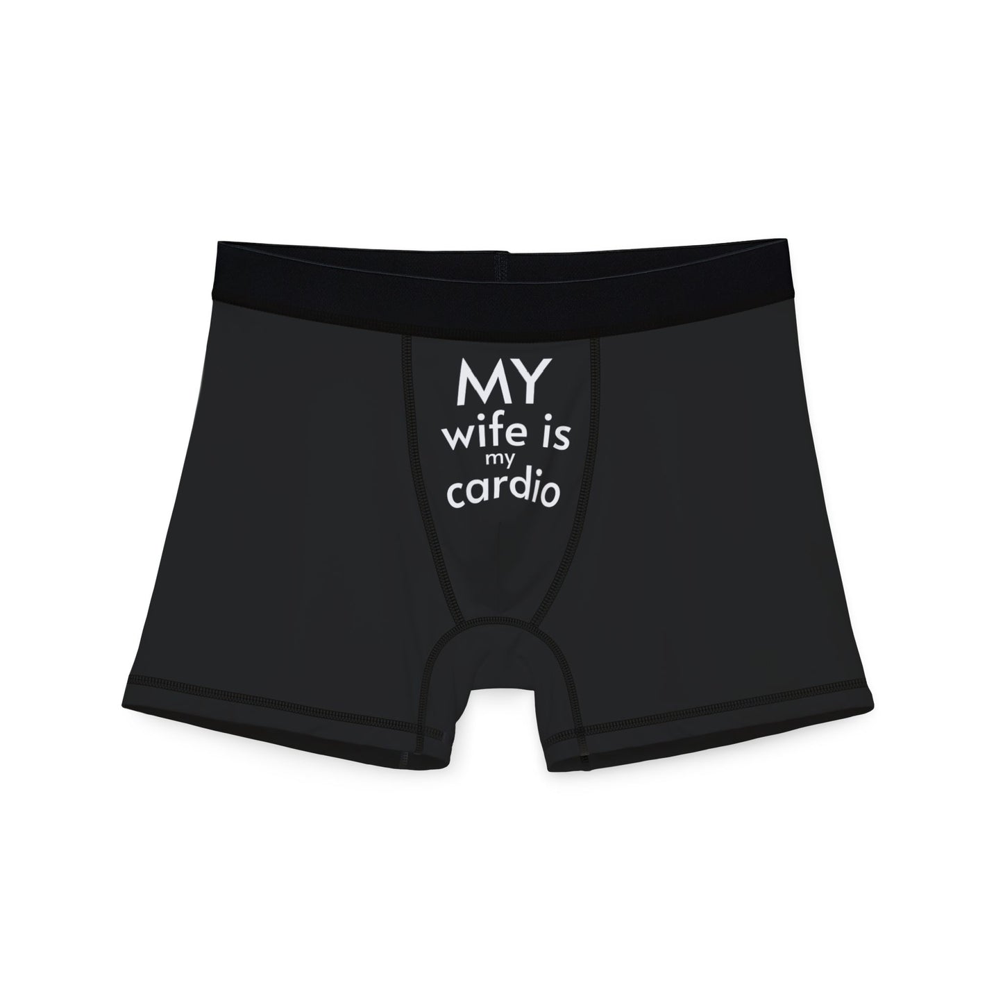 Men's Boxers - 'My Wife is My Cardio' Funny Boxer Shorts