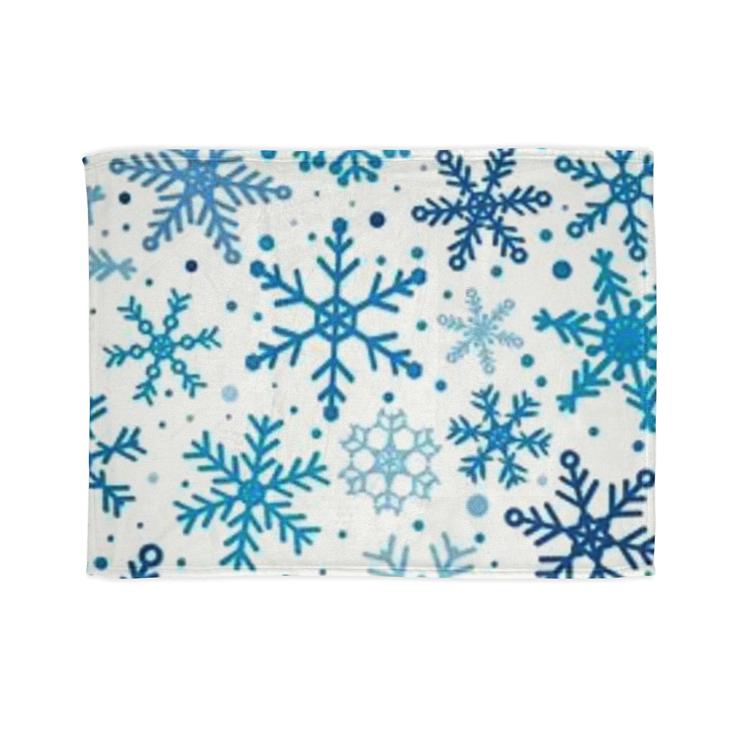 Cozy Snowflake Soft Polyester Blanket - Winter Home Decor