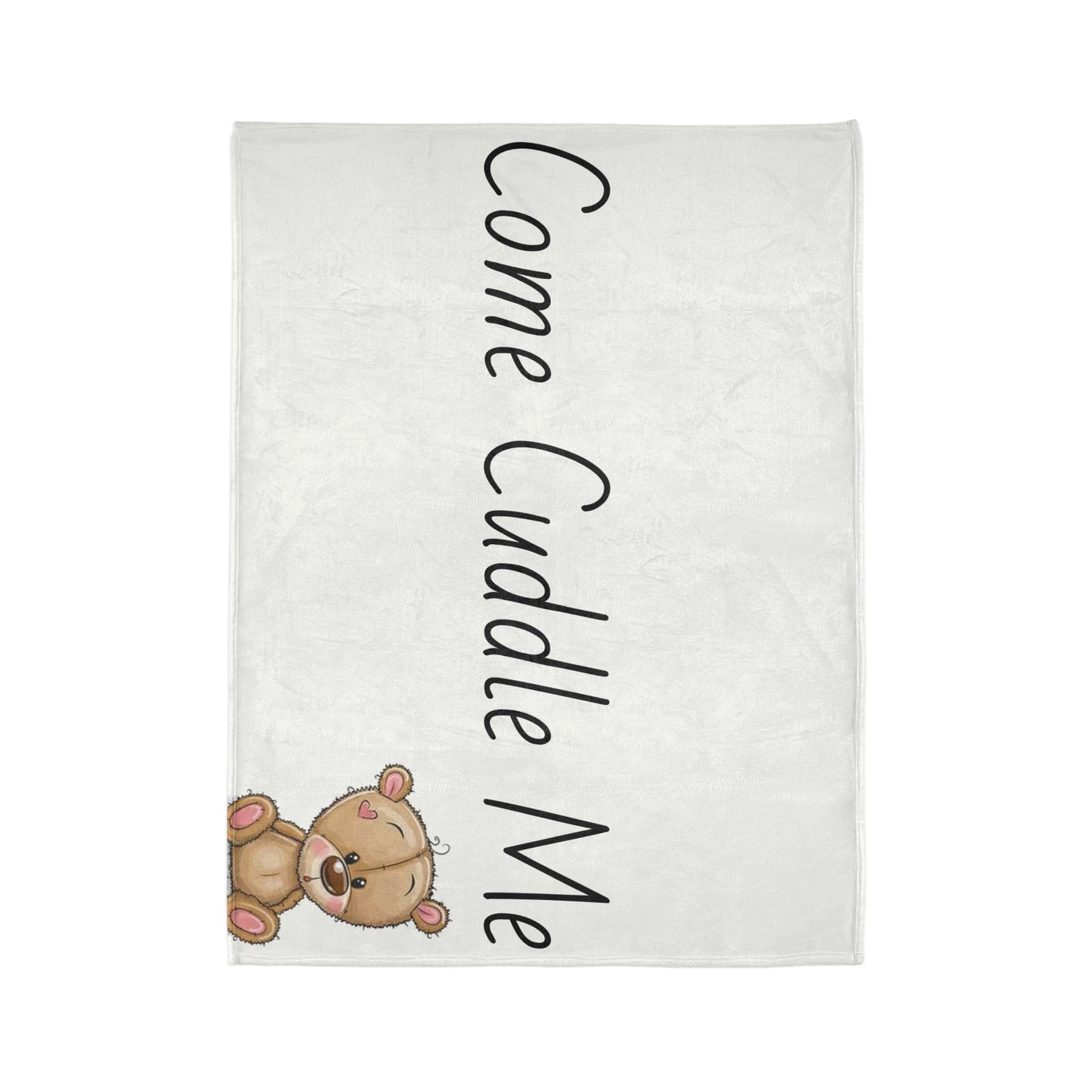 Come Cuddle Me Soft Polyester Blanket - Cozy Bear Throw for Kids & Nurseries