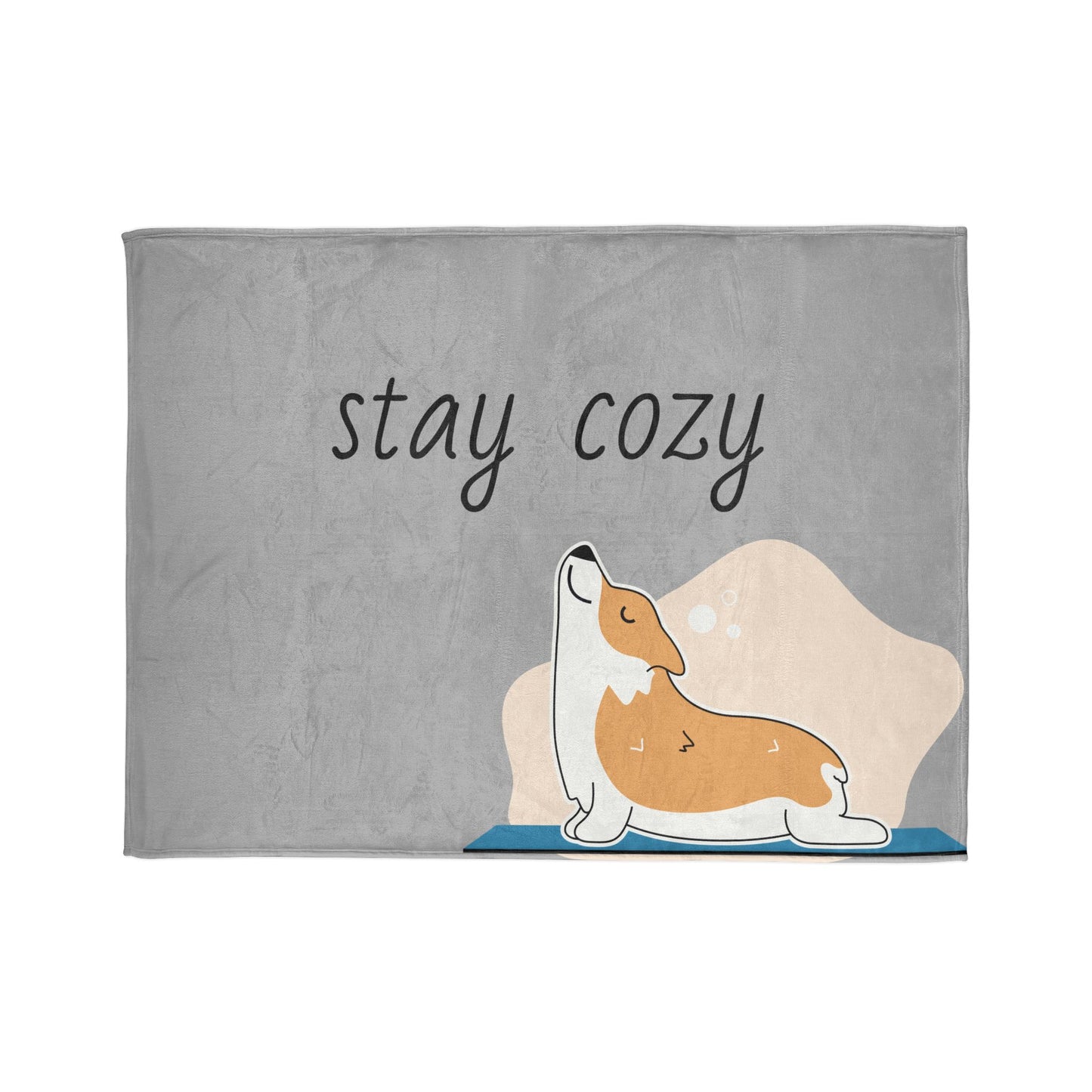 Cozy Corgi Soft Polyester Blanket - Perfect for Relaxation and Home Decor