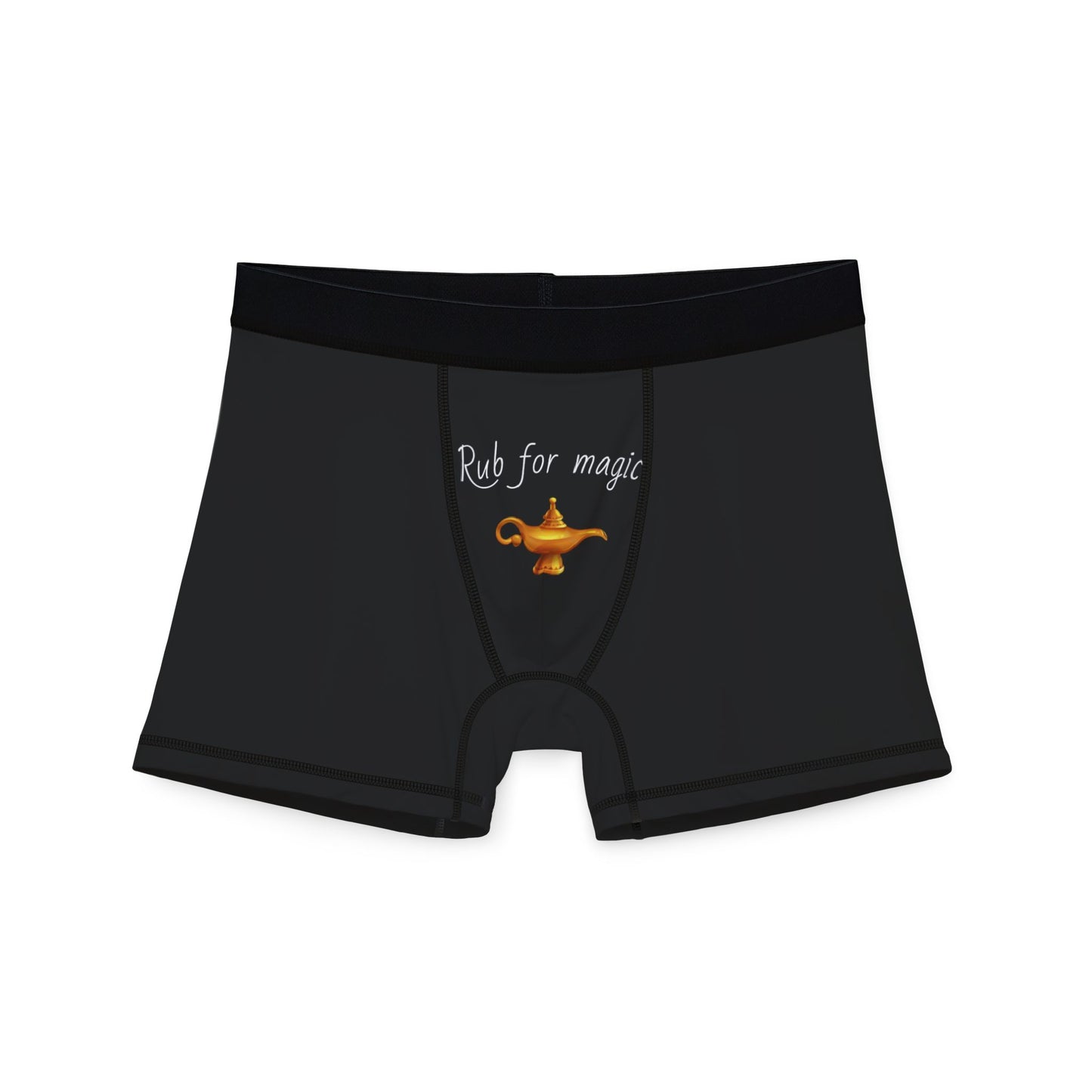 Fun Men's Boxers - 'Rub for Magic' Design for Playful Vibes