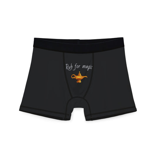 Fun Men's Boxers - 'Rub for Magic' Design for Playful Vibes