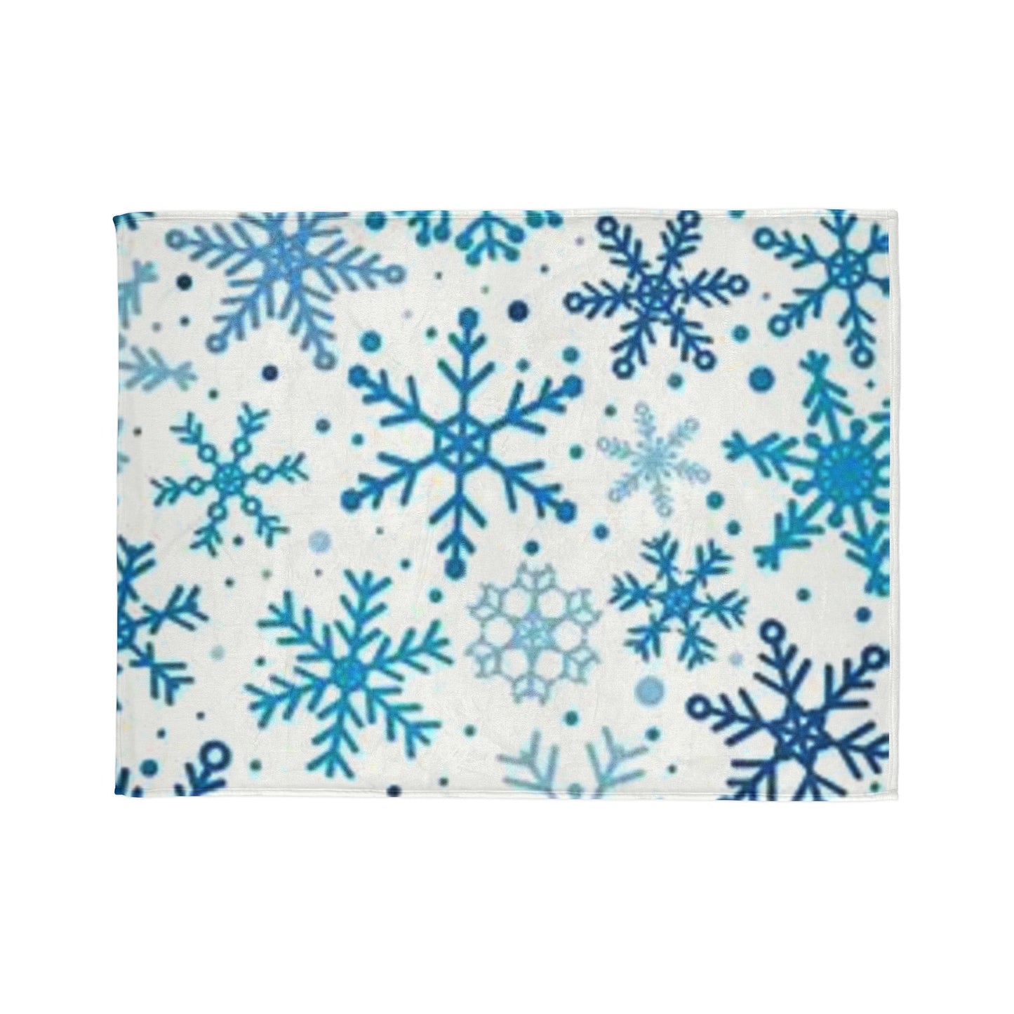 Cozy Snowflake Soft Polyester Blanket - Winter Home Decor