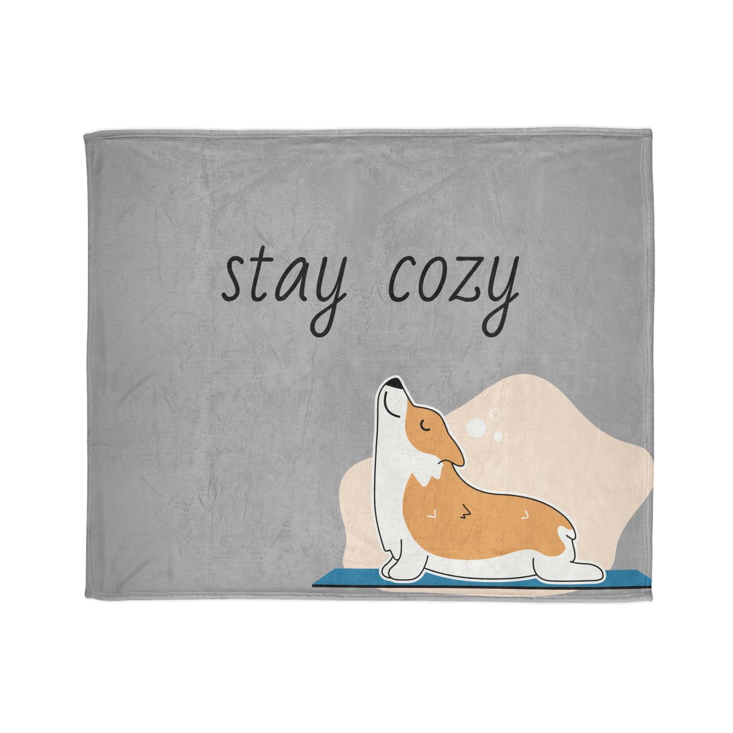 Cozy Corgi Soft Polyester Blanket - Perfect for Relaxation and Home Decor