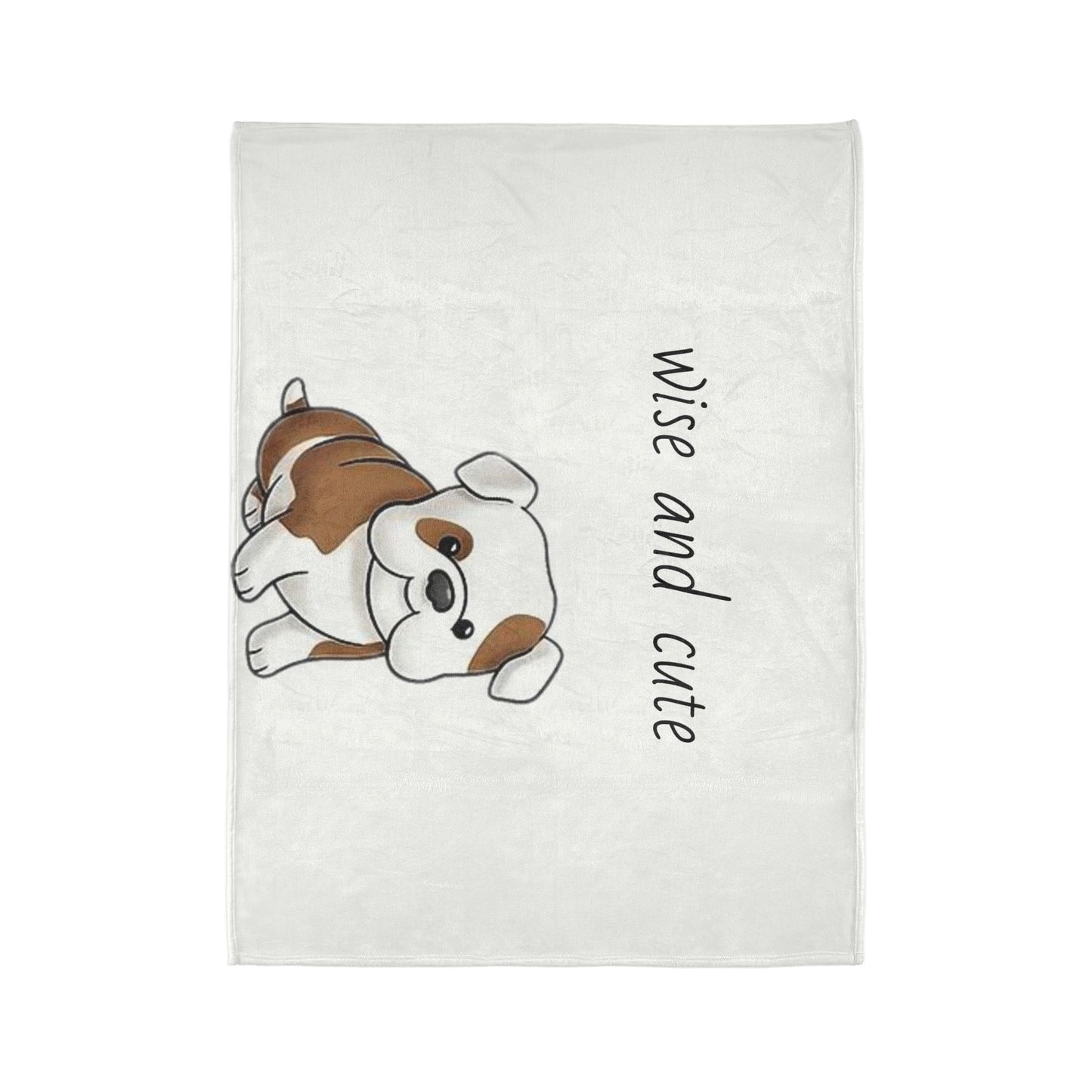 Wise and Cute Dog Soft Polyester Blanket - Cozy Pet-Themed Throw for Dog Lovers