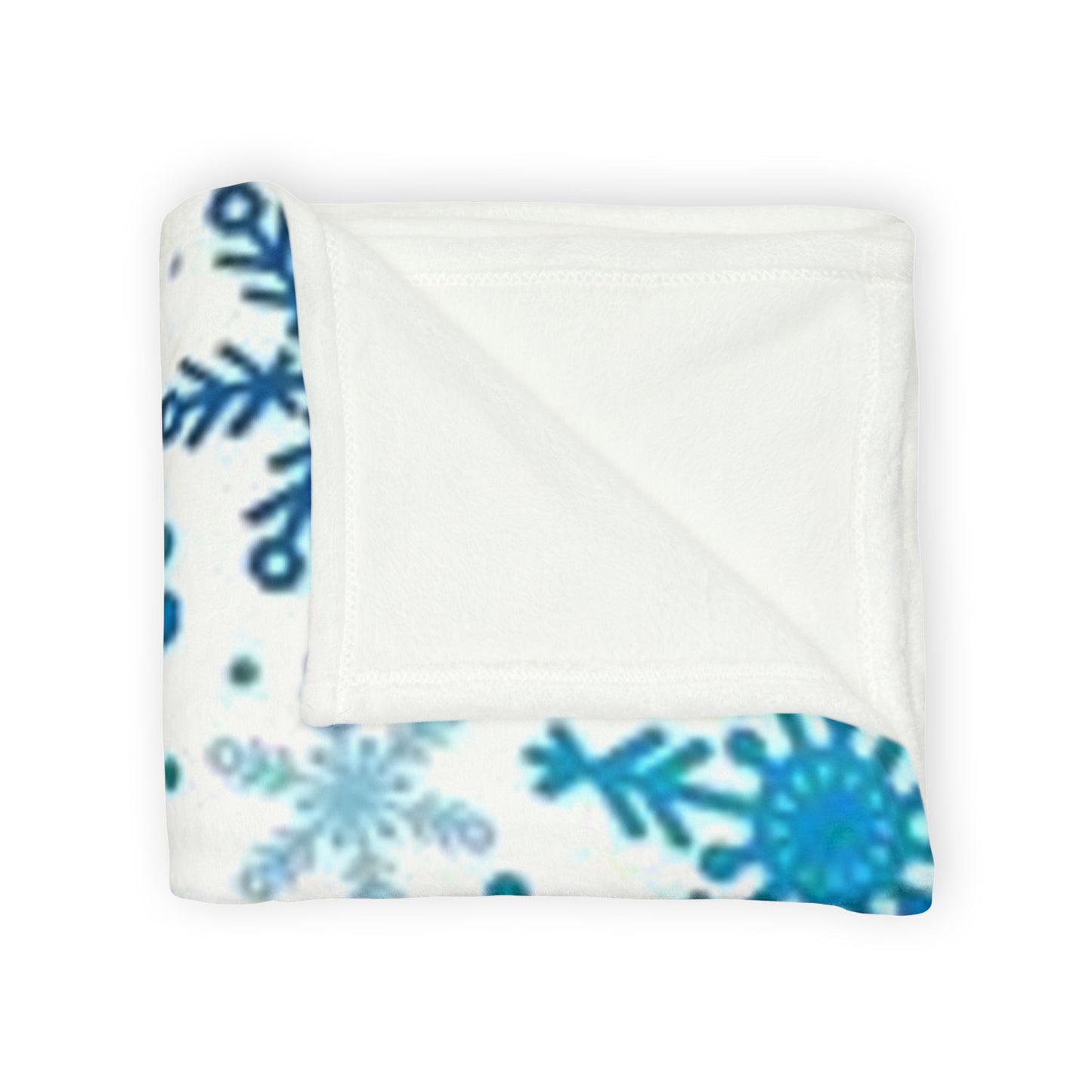 Cozy Snowflake Soft Polyester Blanket - Winter Home Decor