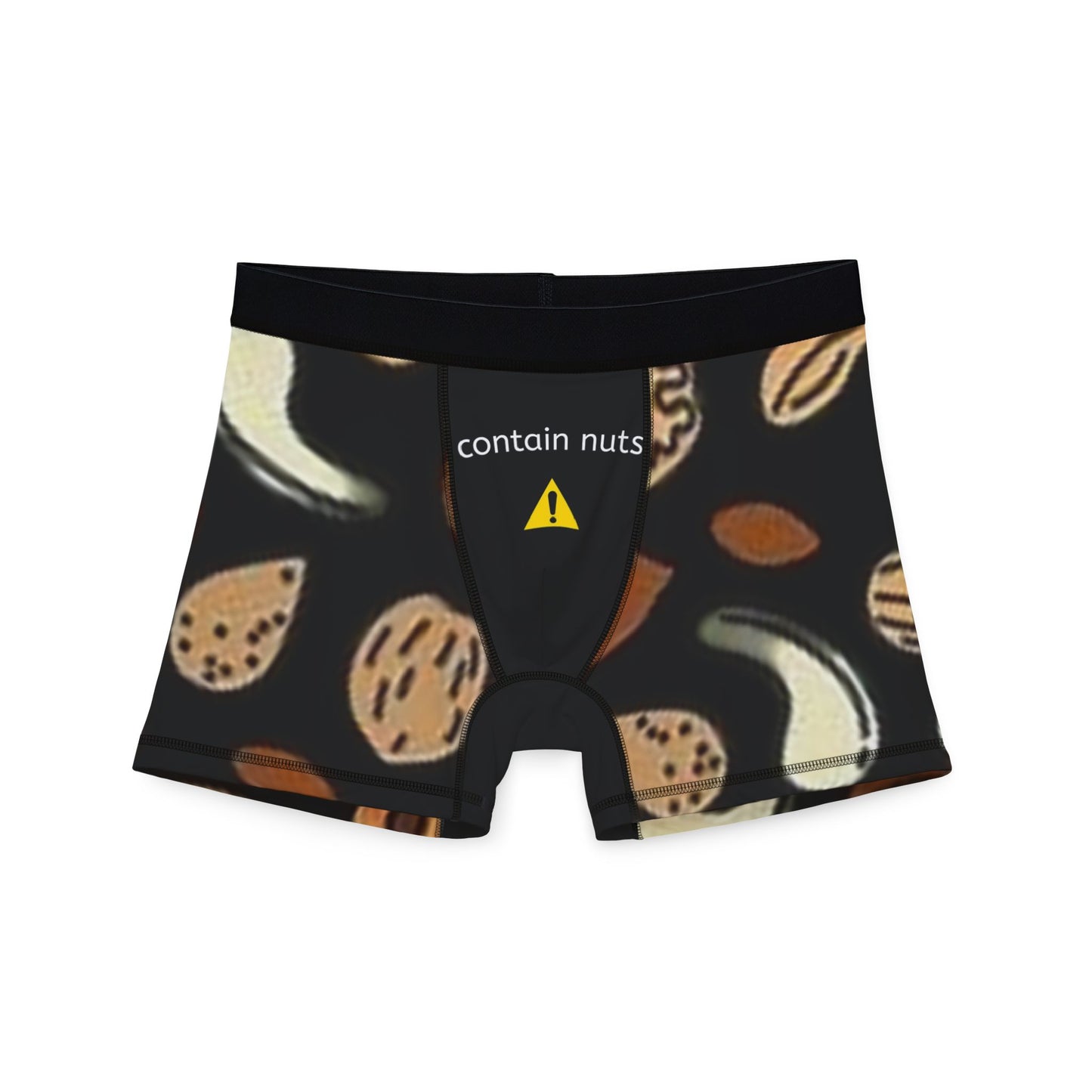 Funny Nutty Boxers | Gift for Men | Quirky Underwear with 'Contain Nuts' Warning