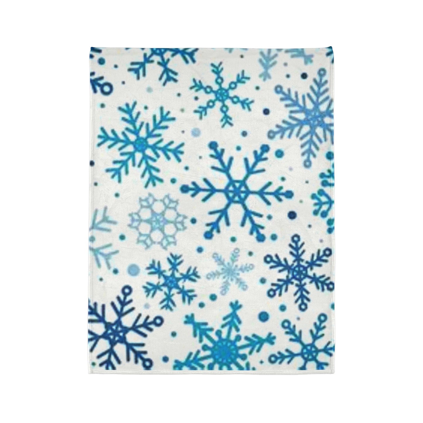 Cozy Snowflake Soft Polyester Blanket - Winter Home Decor