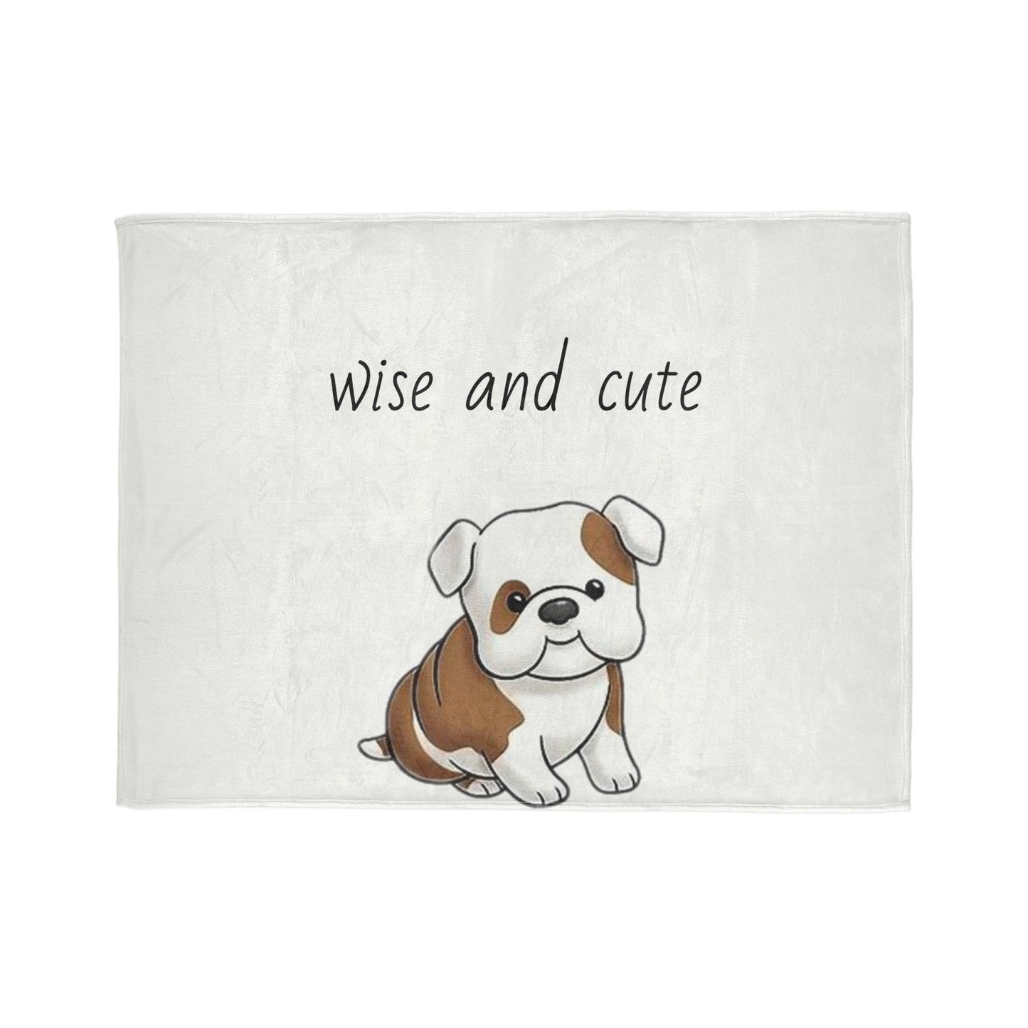 Wise and Cute Dog Soft Polyester Blanket - Cozy Pet-Themed Throw for Dog Lovers