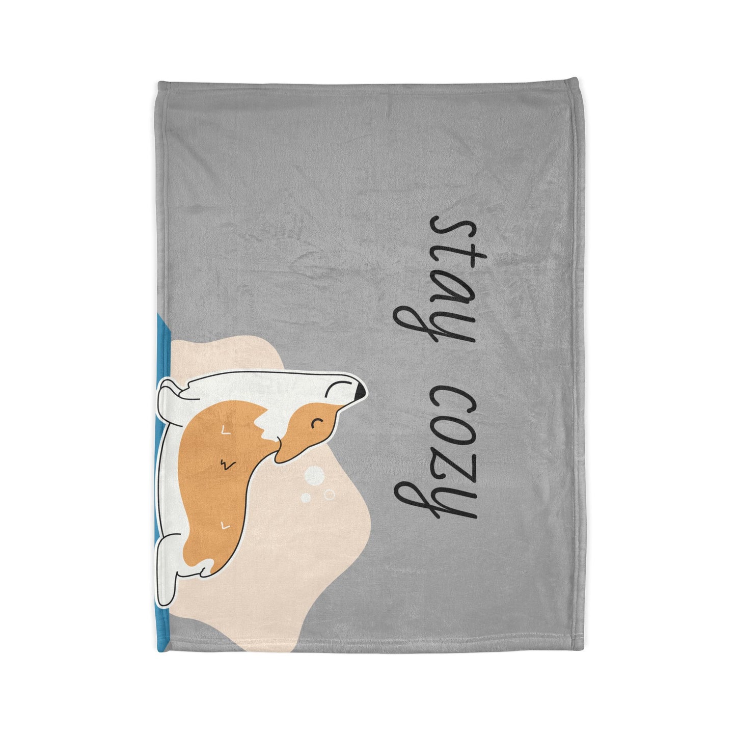 Cozy Corgi Soft Polyester Blanket - Perfect for Relaxation and Home Decor