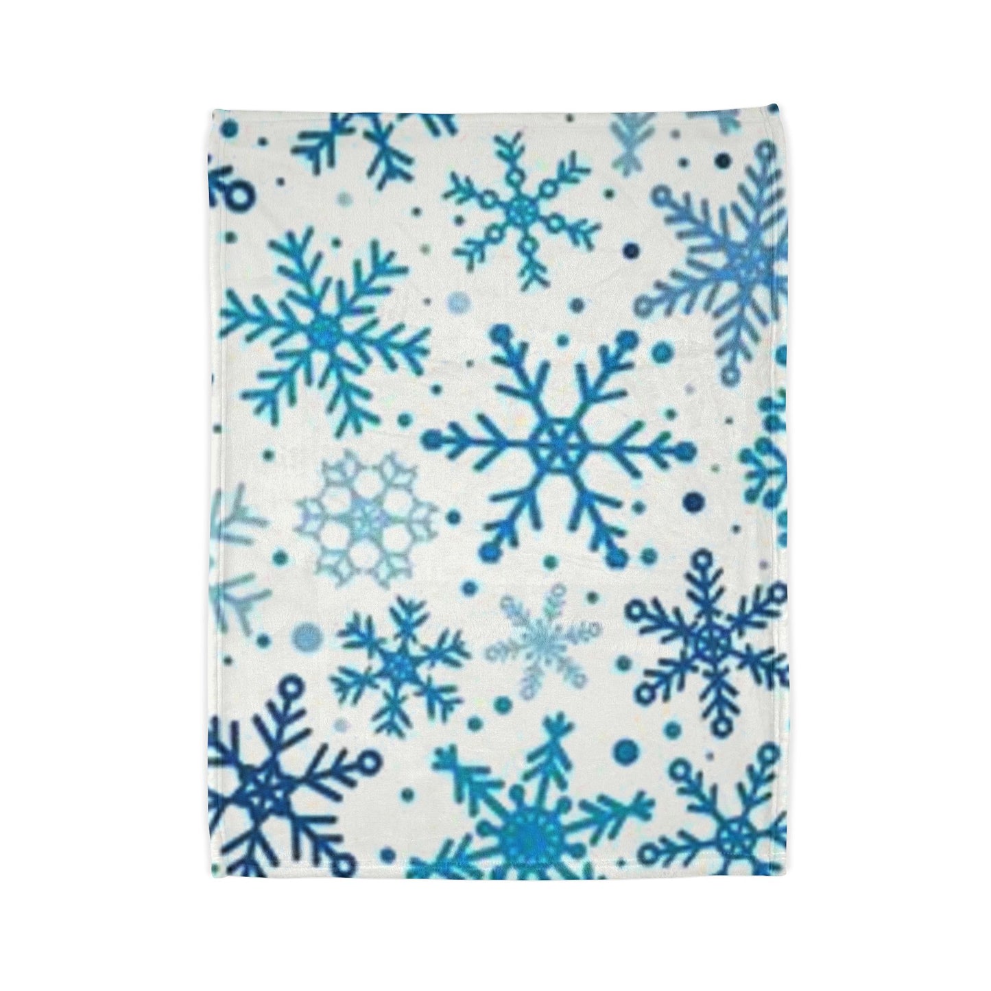 Cozy Snowflake Soft Polyester Blanket - Winter Home Decor