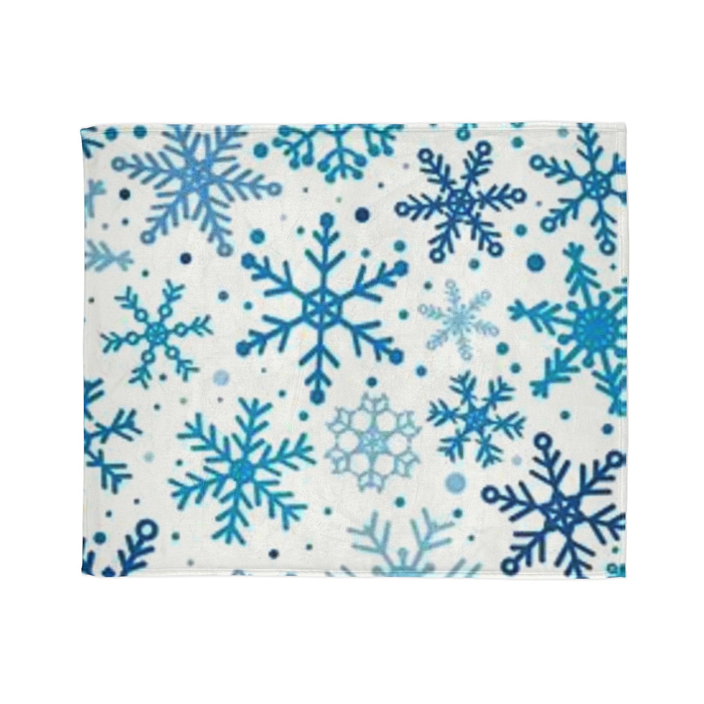 Cozy Snowflake Soft Polyester Blanket - Winter Home Decor