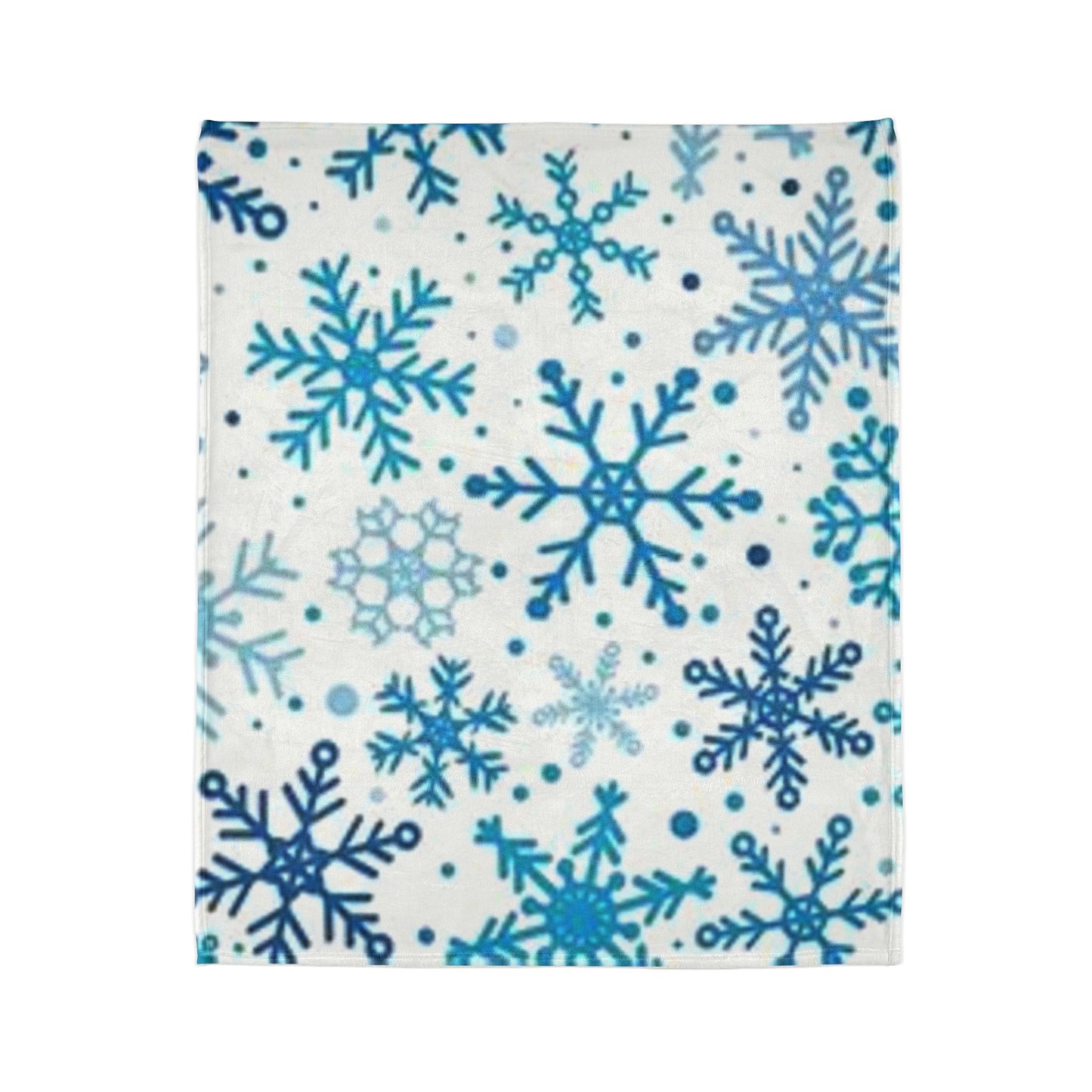 Cozy Snowflake Soft Polyester Blanket - Winter Home Decor